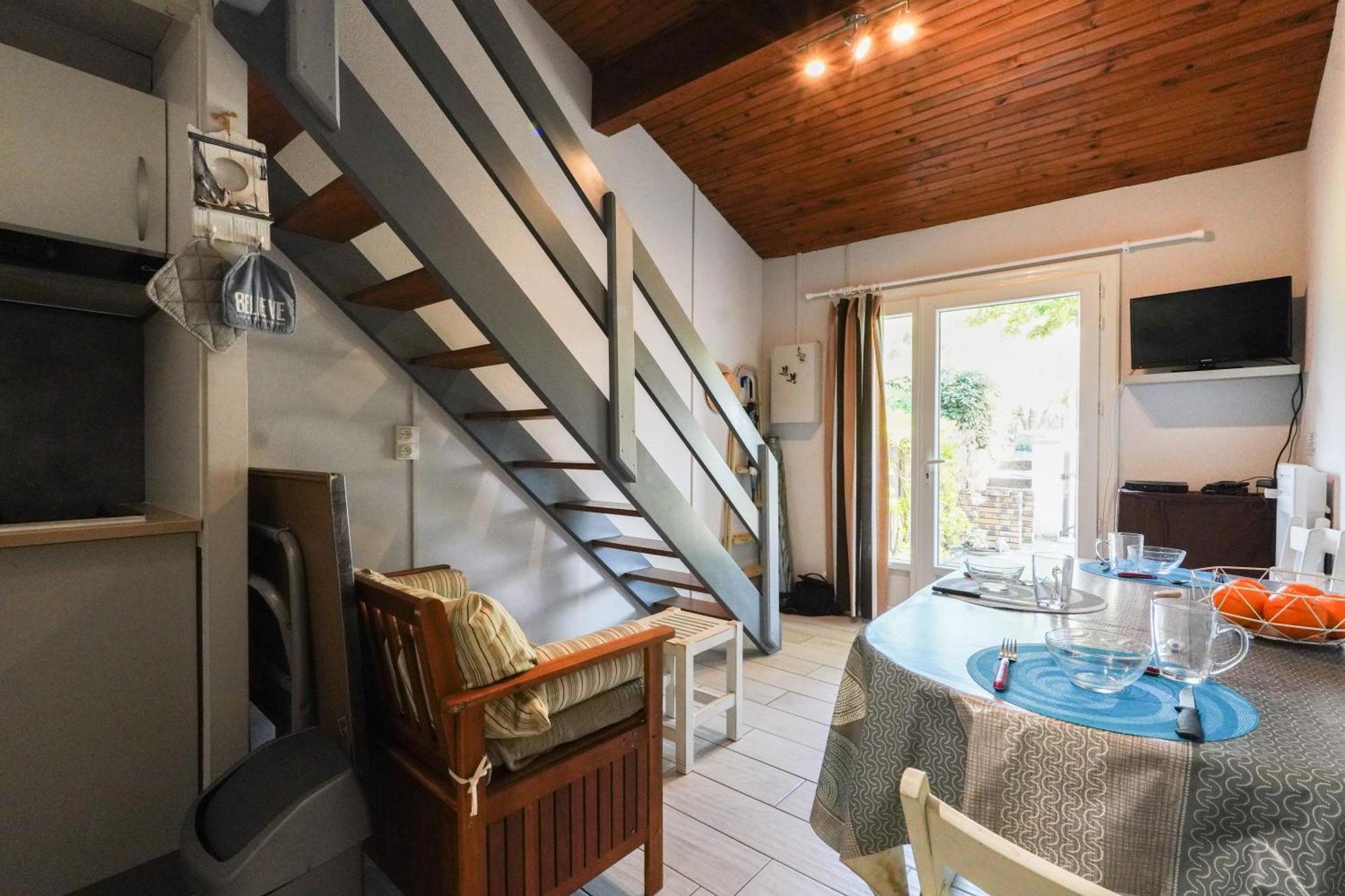 Maisonnette au pied de l'Océan avec terrasse Biscarrosse Extérieur photo